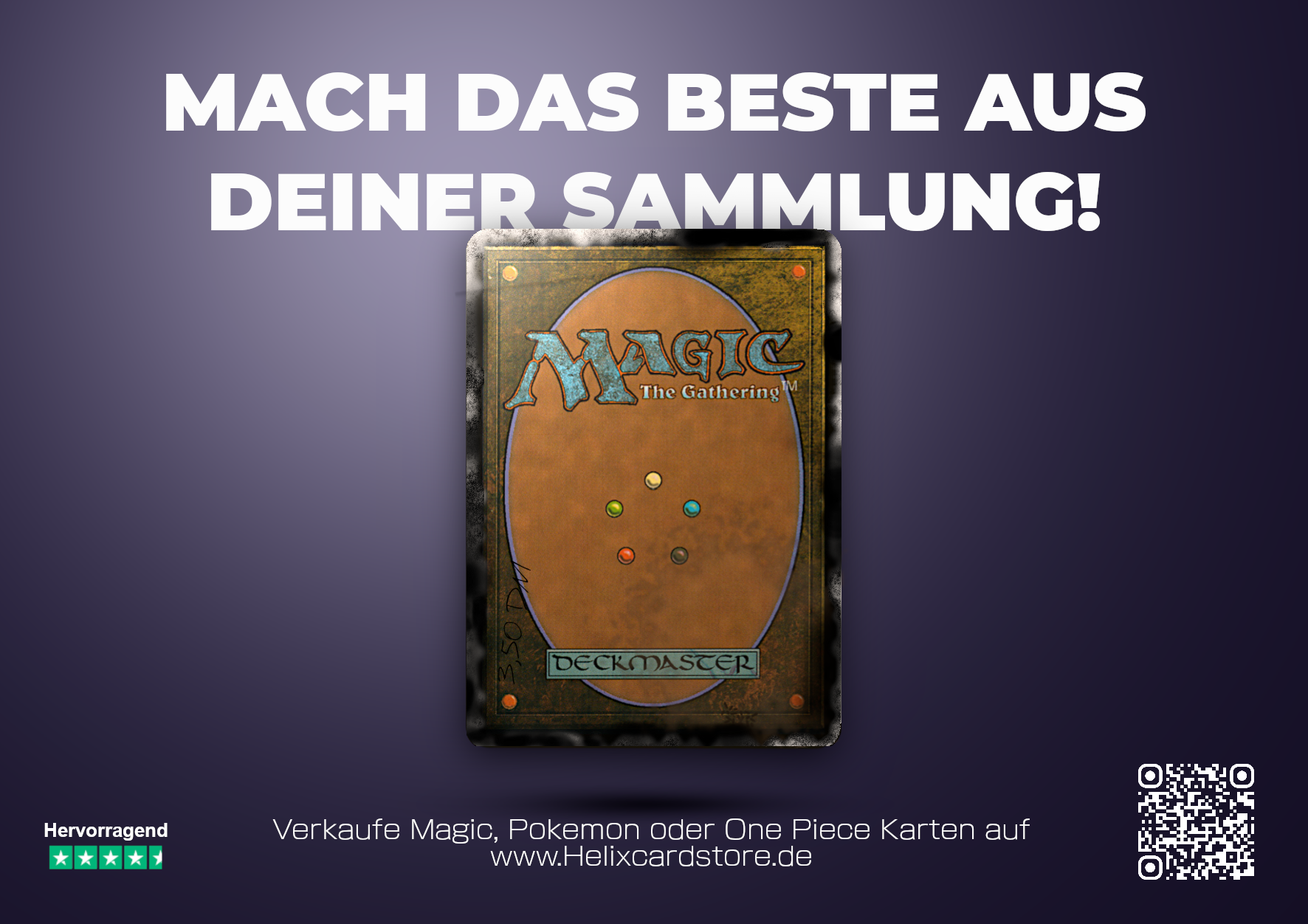 Flyer: Mach das Beste aus deiner Sammlung – Helixcardstore.de
